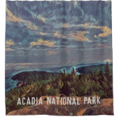 Nationaal park Acadia Sky Douchegordijn (Voorkant)