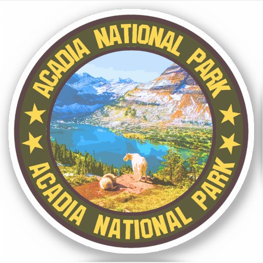 Nationaal park Acadia Sticker (Voorkant)