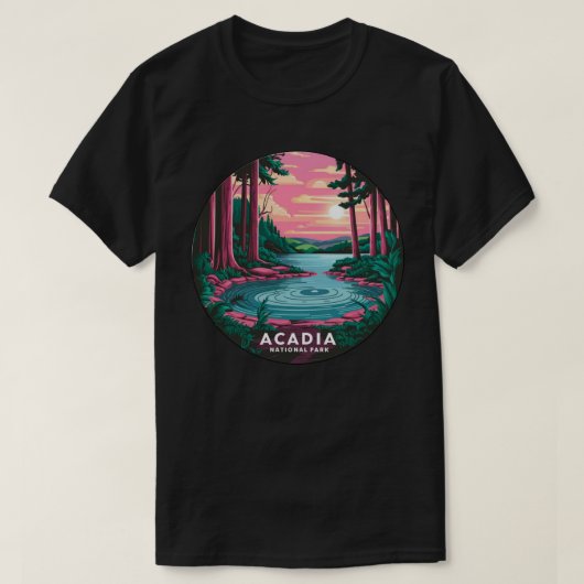 Nationaal park Acadia T-shirt (Design voorkant)