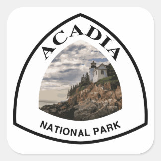 Nationaal park Acadia Vierkante Sticker