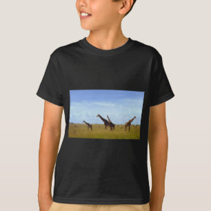Nationaal park African Safari Giraffe Kenia Nairob T-shirt