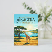Nationaal Park Akagera Rwanda Briefkaart (Staand voorkant)