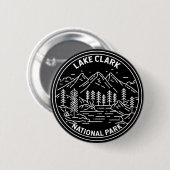 Nationaal park Alaska - monoline Ronde Button 5,7 Cm (Voorkant /achterkant)