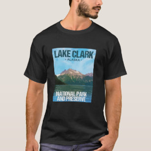Nationaal park Alaska Poster Design Lake Clark T-shirt