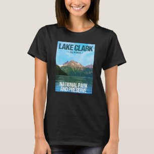 Nationaal park Alaska Poster Design Lake Clark T-shirt