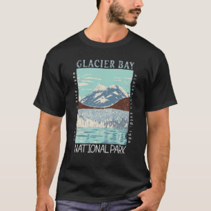 Nationaal Park Alaska Retro Glacier T-shirt