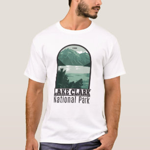 Nationaal park Alaska Vintage Lake Clark T-shirt