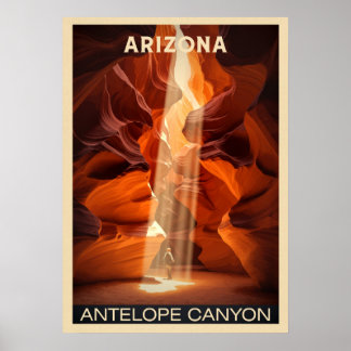 Nationaal park Antelope Canyon in Arizona V02 Poster