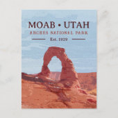Nationaal park Arch Moab Utah in waterverf Briefkaart (Voorkant)