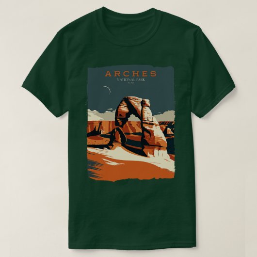 Nationaal park Arches 1 T-shirt (Design voorkant)