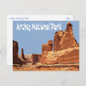 Nationaal park Arches, Briefkaart Moab Utah (Voorkant / Achterkant)
