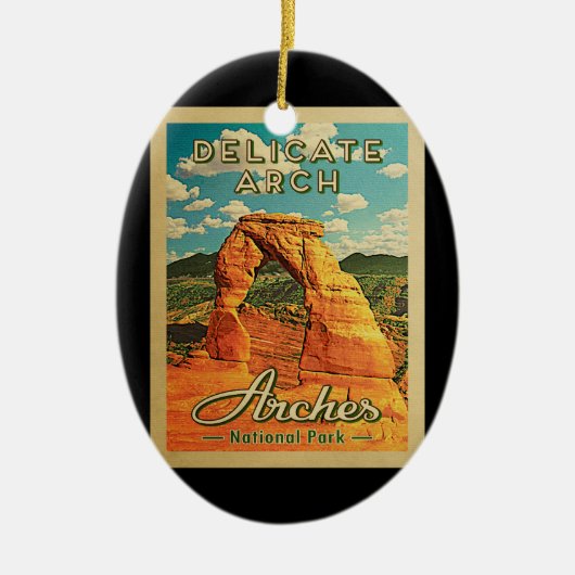 Nationaal park Arches -  Delicate Arch Keramisch Ornament (Voorkant)