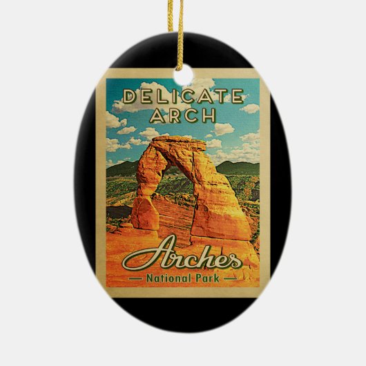 Nationaal park Arches -  Delicate Arch Keramisch Ornament (Achterkant)