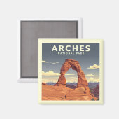 Nationaal park  Arches Magneet (Voorkant / Achterkant)