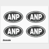 Nationaal park Arches Ovale Sticker (Vel)