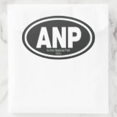 Nationaal park Arches Ovale Sticker (Tas)