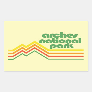 Nationaal park Arches Rechthoekige Sticker