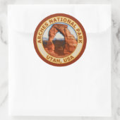 Nationaal park Arches Ronde Sticker (Tas)
