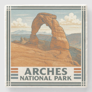 Nationaal park Arches Stenen Onderzetter