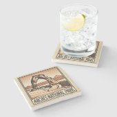 Nationaal park Arches Stenen Onderzetter (Zijkant)