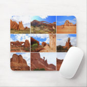 Nationaal park Arches, Utah, Collage Mousepad Muismat (Met muis)