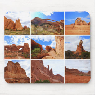Nationaal park Arches, Utah, Collage Mousepad Muismat