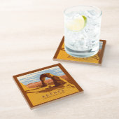 Nationaal park Arches Utah | Glazen Onderzetter (Schuin)