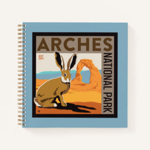 Nationaal park Arches, Utah Jackrabbit Notitieboek