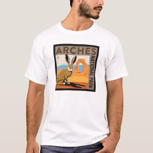 Nationaal park Arches, Utah | Jackrabbit T-shirt (Voorkant)