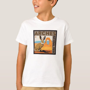 Nationaal park Arches, Utah Jackrabbit T-shirt