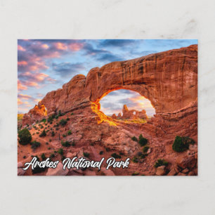 Nationaal Park Arches, Utah, Verenigde Staten Briefkaart