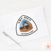 Nationaal park Arches Vierkante Sticker (Envelop)
