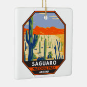 Nationaal Park Arizona Giant Cactus Keramisch Ornament (Rechts)