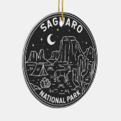 Nationaal park Arizona  Monoline Keramisch Ornament (Rechts)