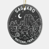 Nationaal park Arizona  Monoline Keramisch Ornament (Links)