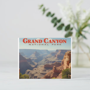 Nationaal park Arizona Retro Briefkaart