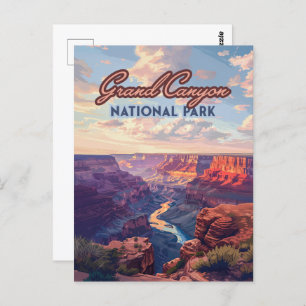 Nationaal park Arizona Retro Briefkaart