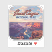 Nationaal park Arizona Retro Sticker (Vel)