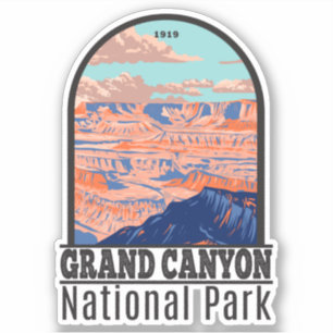 Nationaal park Arizona Retro Sticker