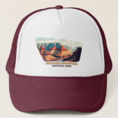 Nationaal park Arizona Retro Trucker Pet (Voorkant)