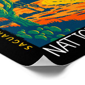 Nationaal Park Arizona Verstoord Poster (Hoek)