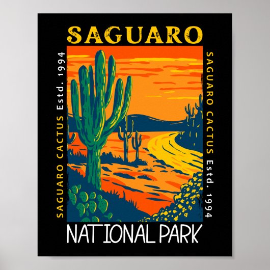 Nationaal Park Arizona Verstoord Poster (Voorkant)
