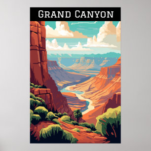 Nationaal park Arizona, Vintage Grand Canyon Poster