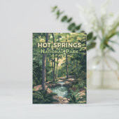 Nationaal park Arkansas Retro Briefkaart (Staand voorkant)