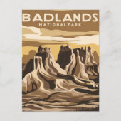 nationaal park badlands briefkaart (Voorkant)