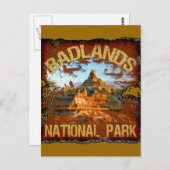 Nationaal Park Badlands Briefkaart (Voorkant / Achterkant)