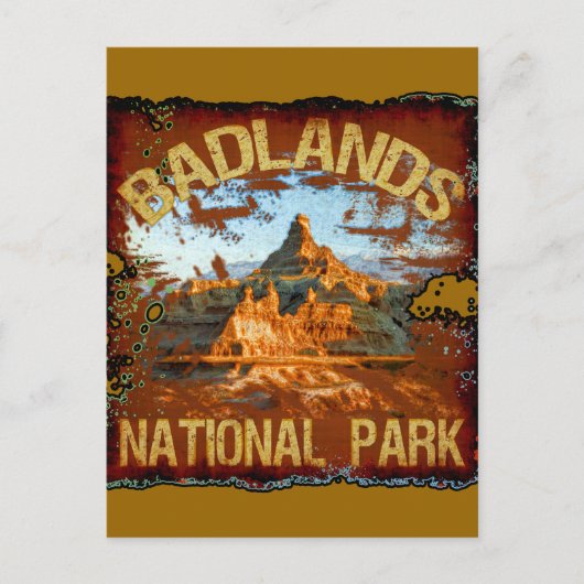 Nationaal Park Badlands Briefkaart (Voorkant)