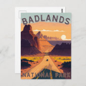 Nationaal Park Badlands Briefkaart (Voorkant / Achterkant)