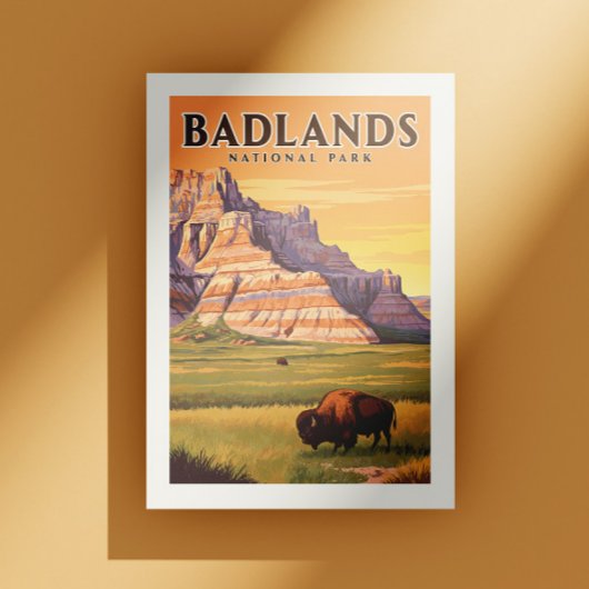 Nationaal Park Badlands Briefkaart