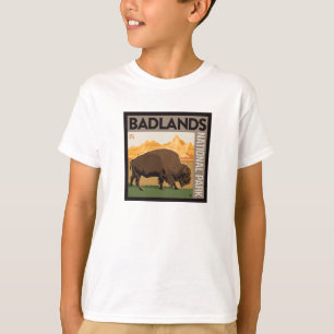 Nationaal park Badlands   Buffels T-shirt